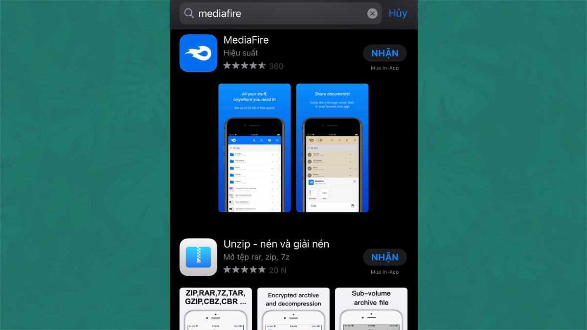 Hướng dẫn cách tải MediaFire trên iOS bước 3
