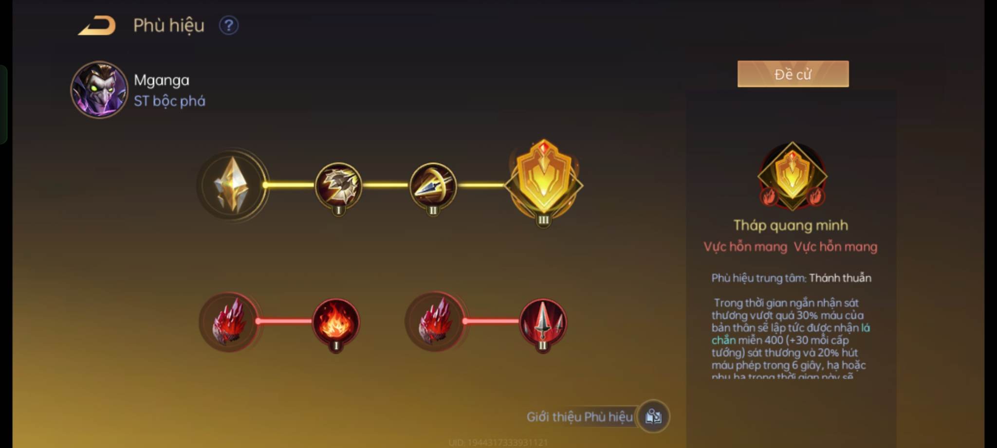 Phù hiệu cho Mganga full damage