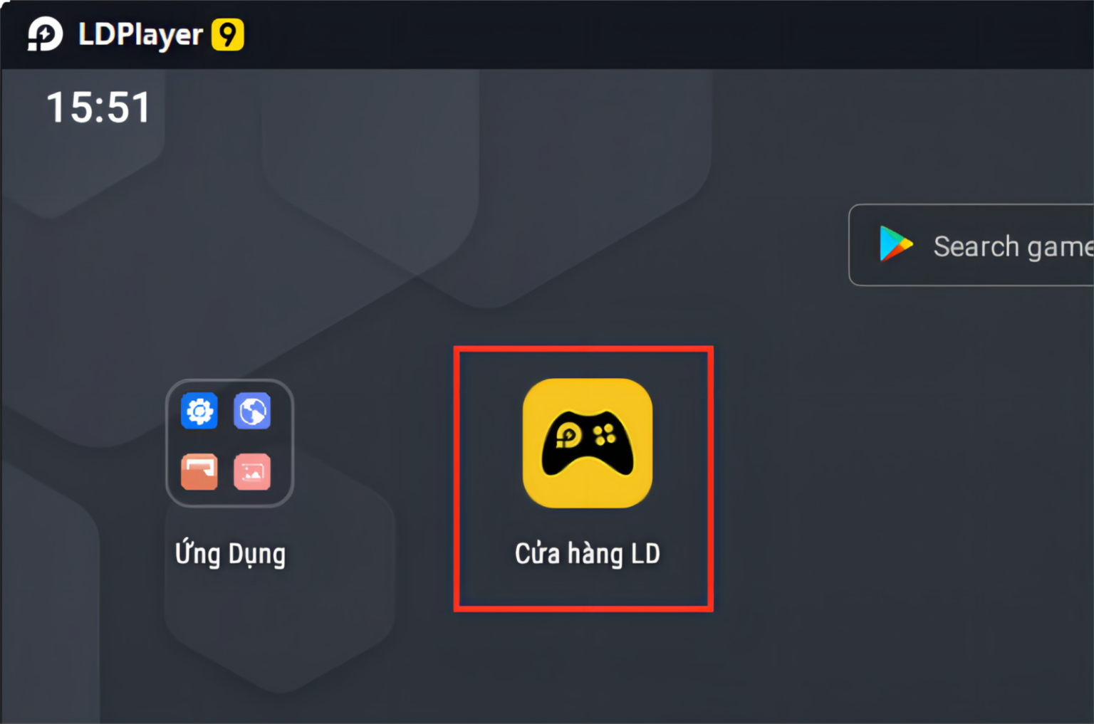 Vào mục Cử hàng LDPlayer