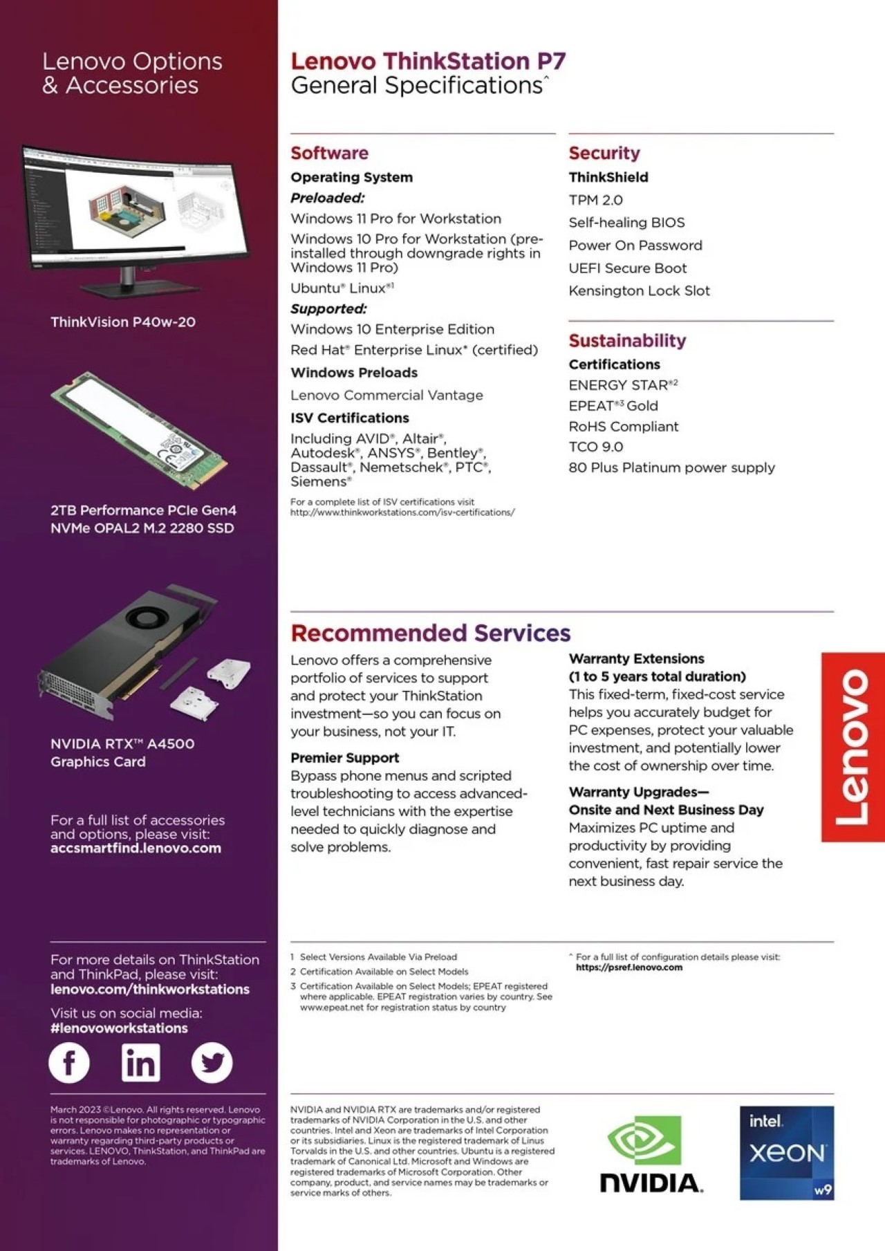 ThinkStation P5, P7 và PX