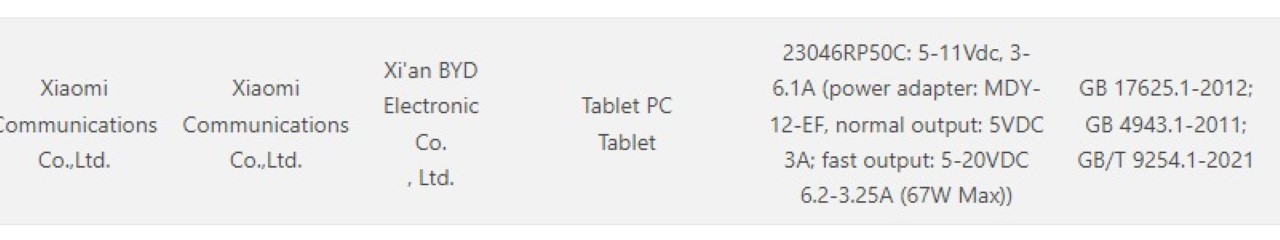 Xiaomi Pad 6