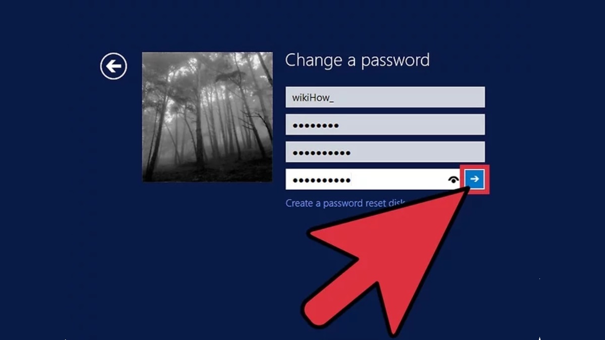 Thay đổi mật khẩu Win 8 bằng tổ hợp phím ALT bước 3