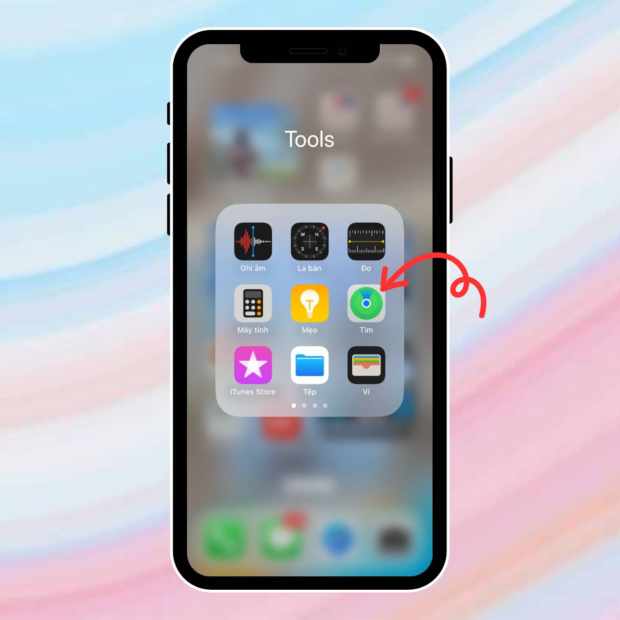 Sử dụng ứng dụng Find My (Tìm) trên iPhone - Bước 1