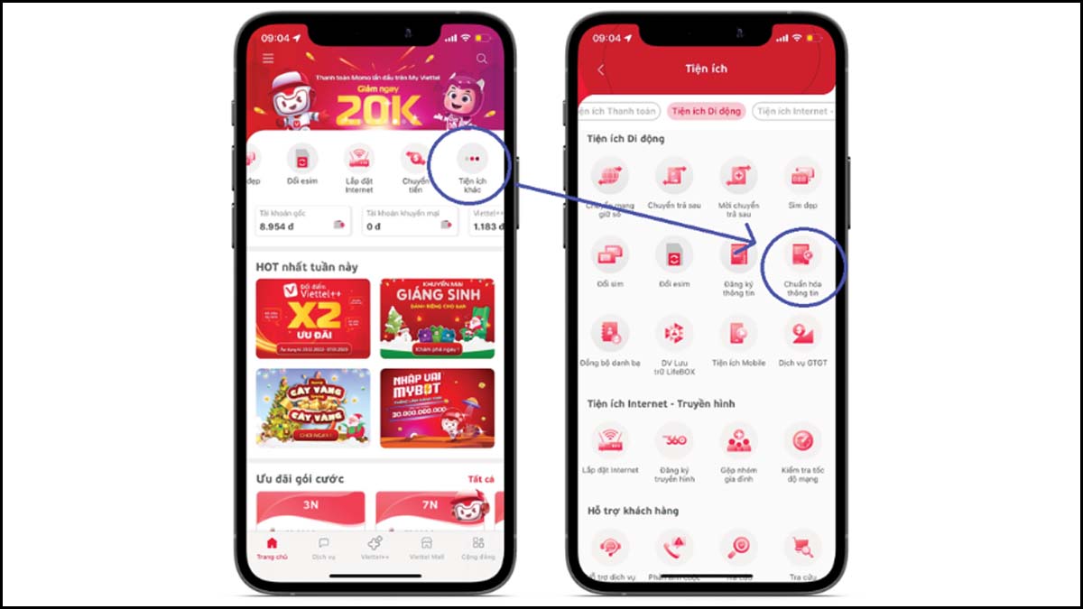 Cách thay đổi thông tin thuê bao Viettel qua My Viettel nhanh chóng