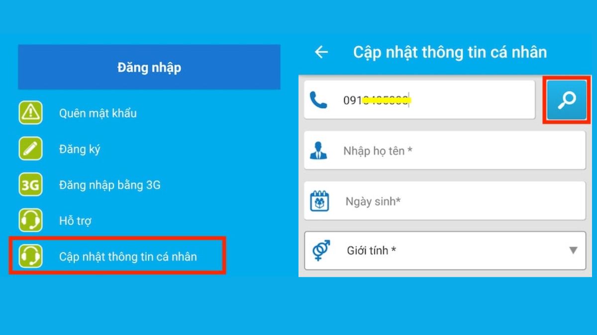 Cập nhật thông tin thuê bao VinaPhone online đơn giản, nhanh chóng