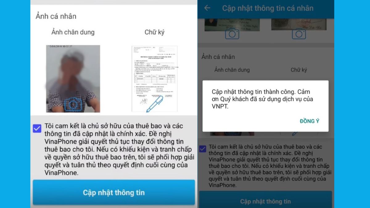 Cập nhật thông tin thuê bao VinaPhone online đơn giản, nhanh chóng