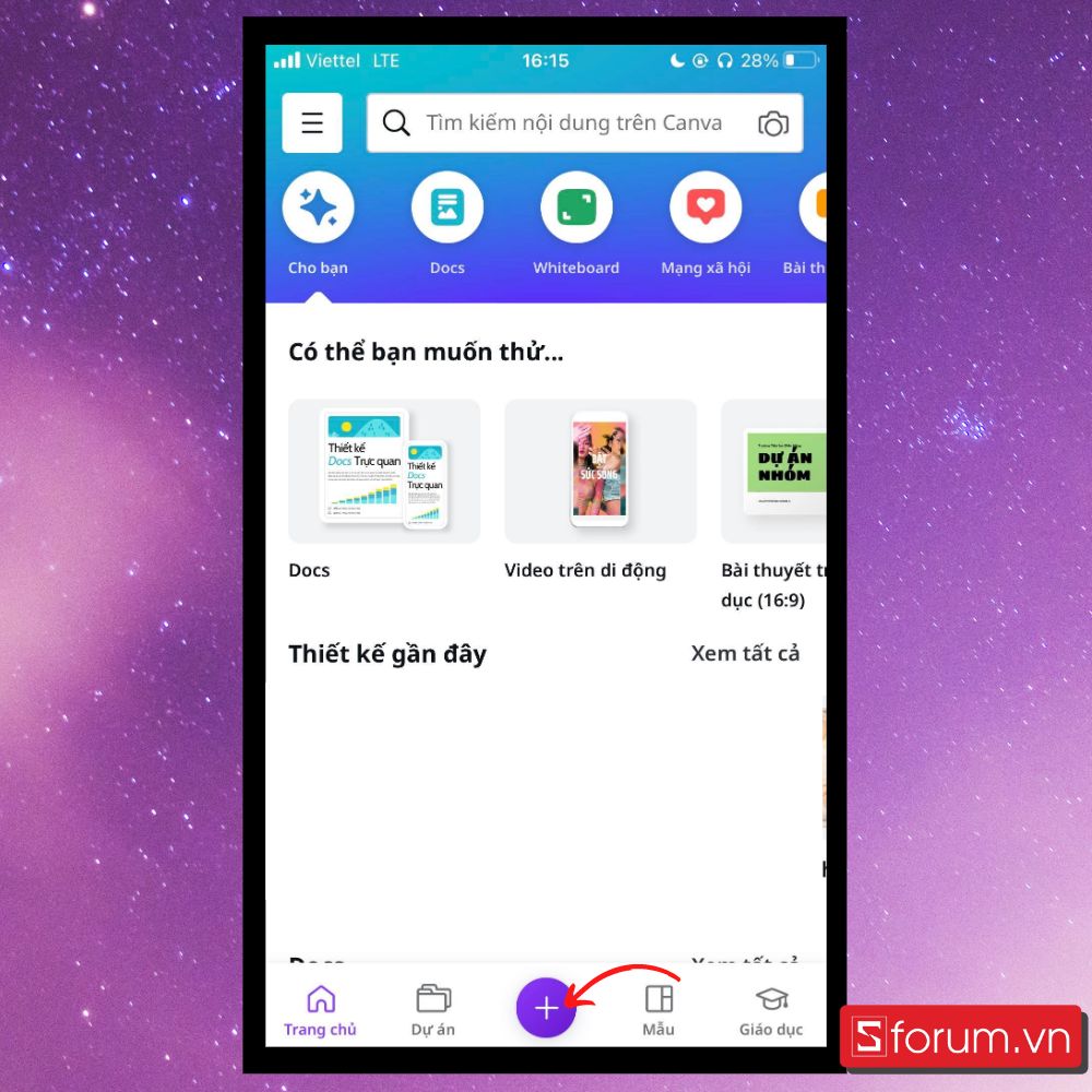 Bằng Canva- Bước 1 
