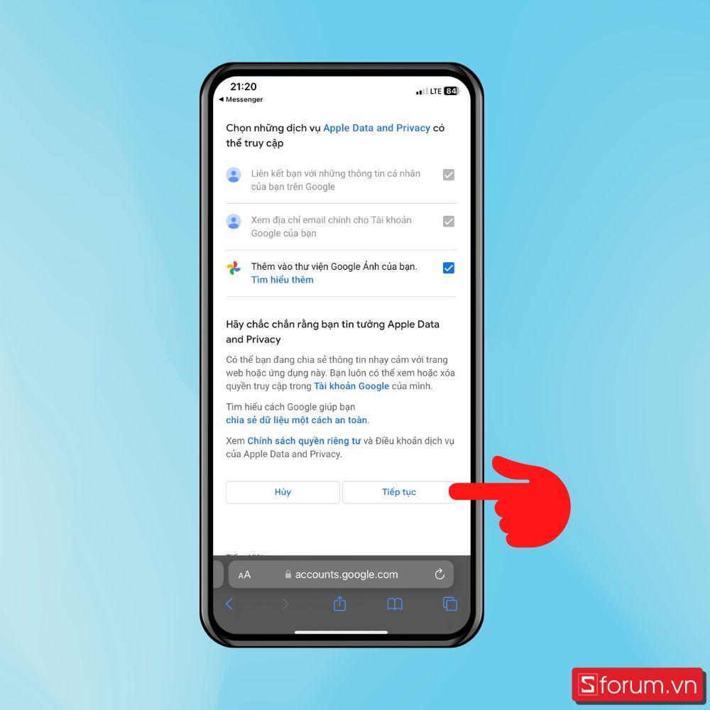 Cách chuyển ảnh từ iCloud sang Google Photos chỉ trong nháy mắt - Bước 7