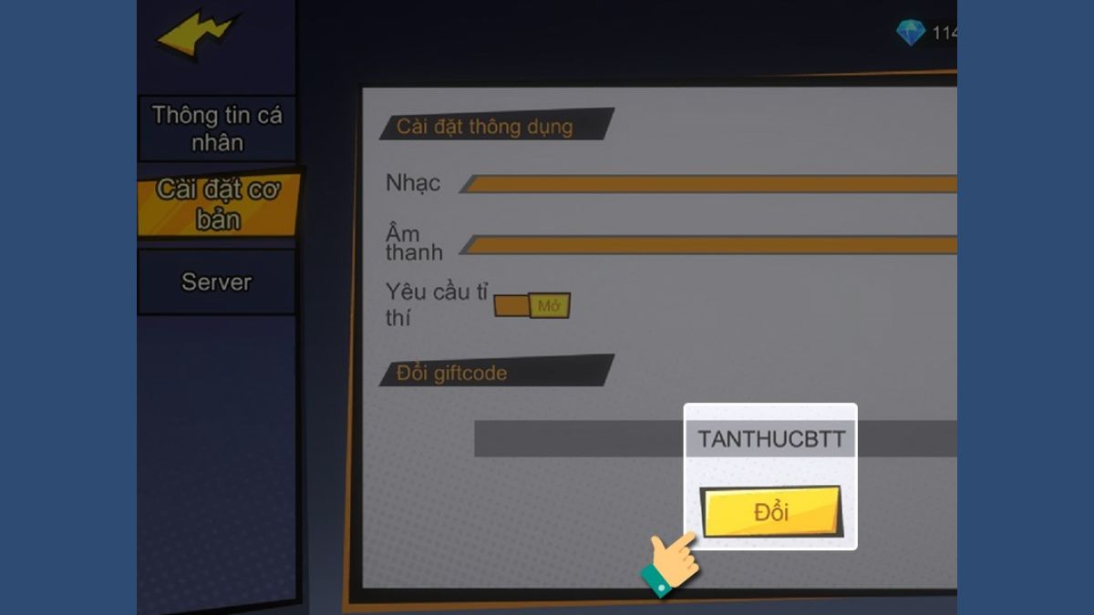Hướng dẫn nhập code Chiến Binh Truyền Thuyết chi tiết