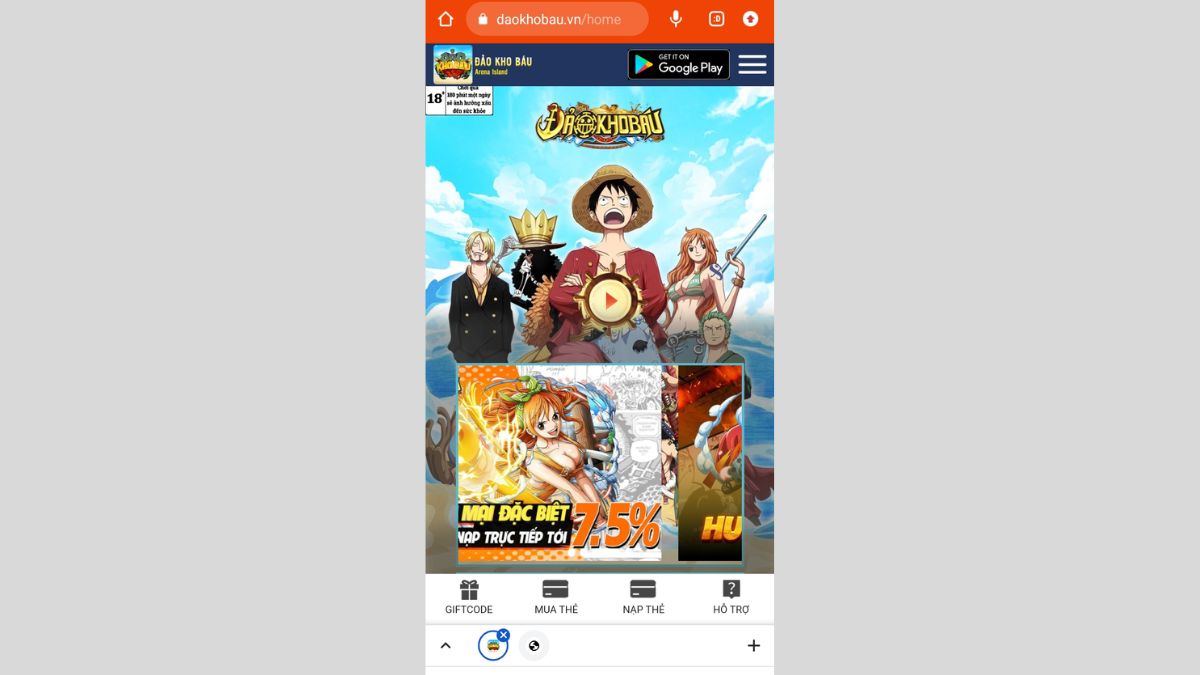 Hướng dẫn Cách tải Đảo Kho Báu trên Android