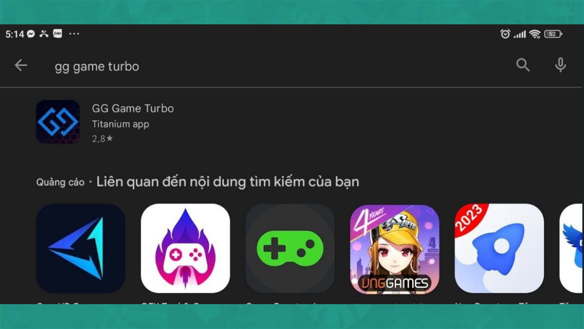 Cách tải Game Turbo trên Android bước 2