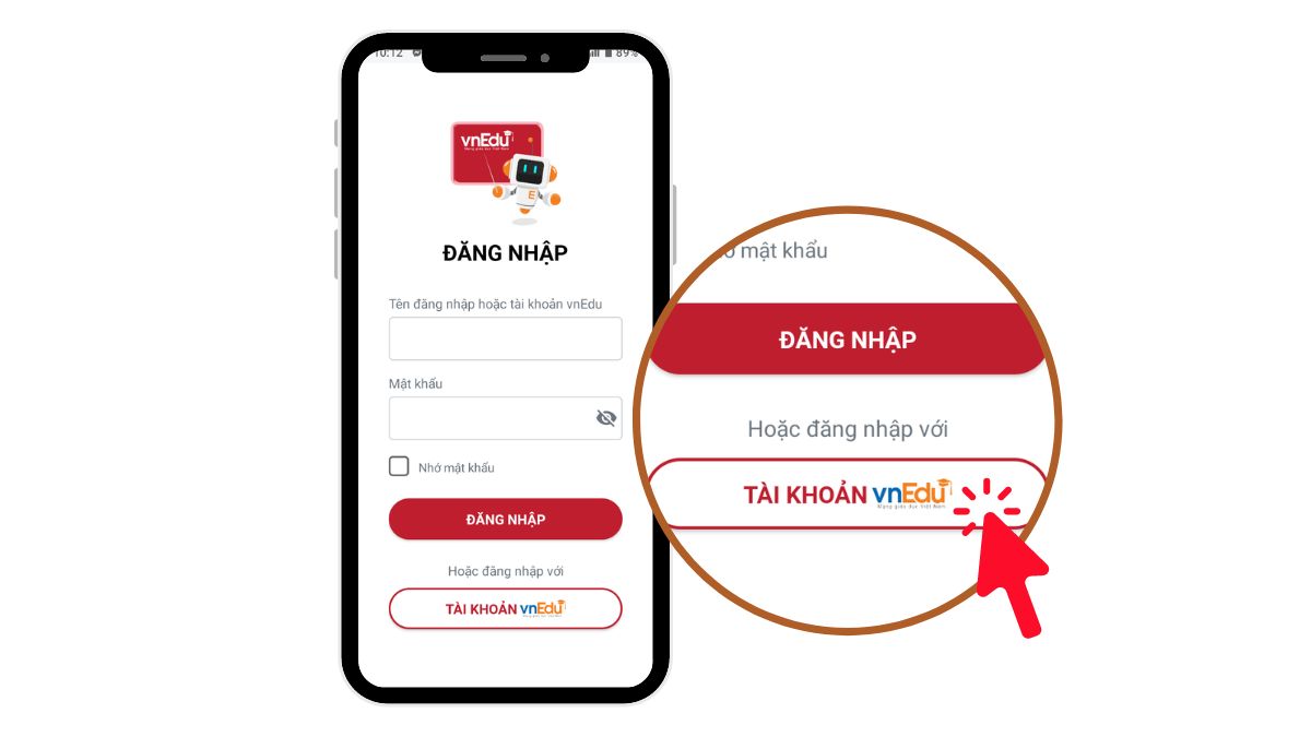 cách đăng nhập lms.vnedu.vn trên điện thoại