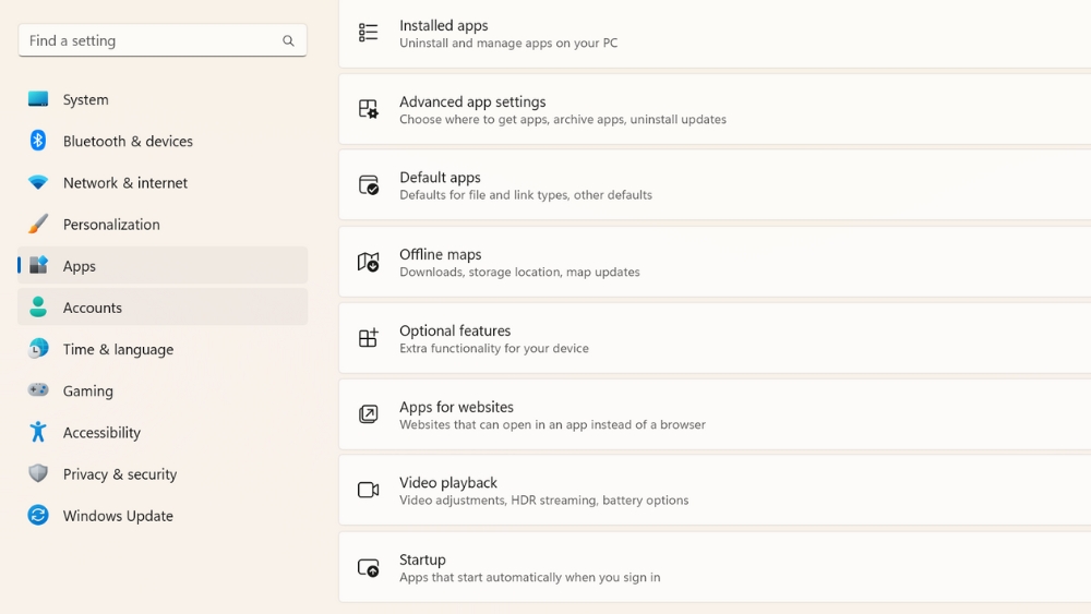 Gỡ bỏ App không sử dụng và bloatware - Bước 1