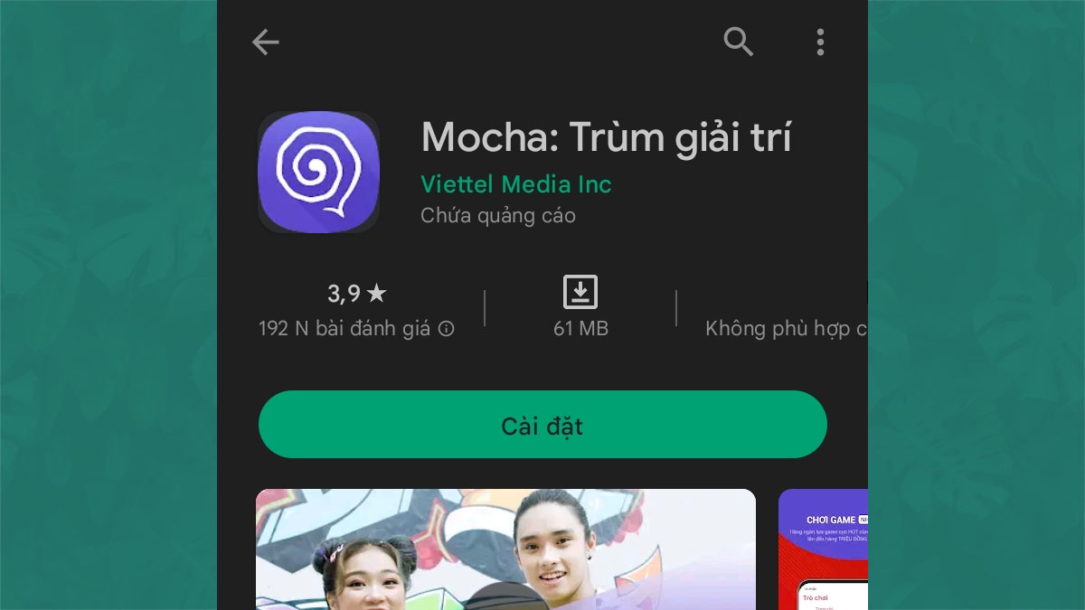 Cách tải Mocha trên Android bước 3