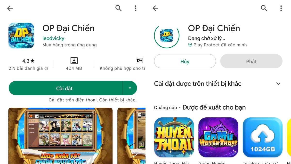 Cách tải op đại chiến trên điện thoại Android