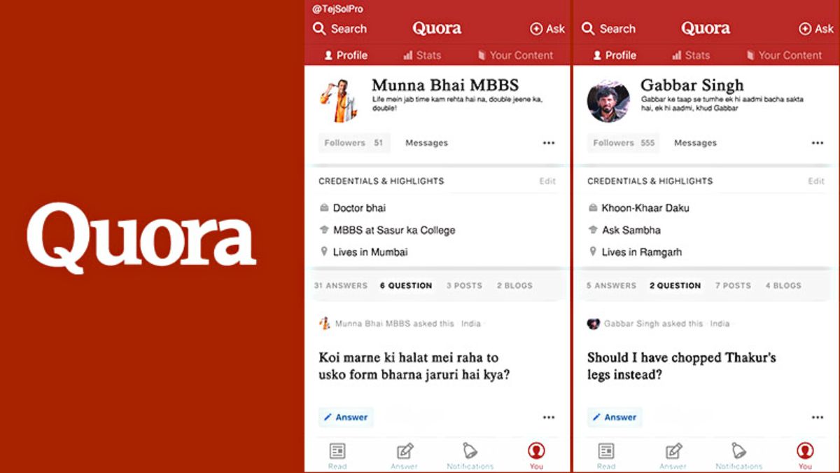 Tính năng Cập nhật các trạng thái mới nhất từ bạn bè của Quora app