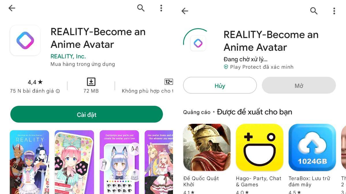 Cách tải REALITY trên Android bước 2