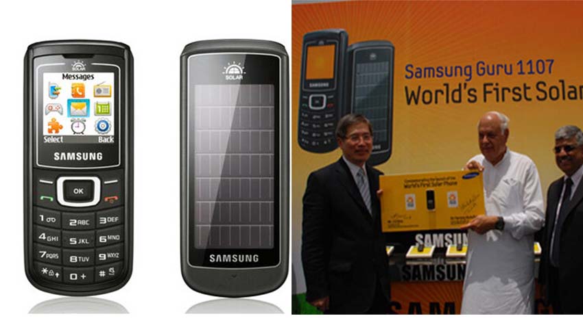 Samsung Guru E1107 - điện thoại chạy bằng mặt trời