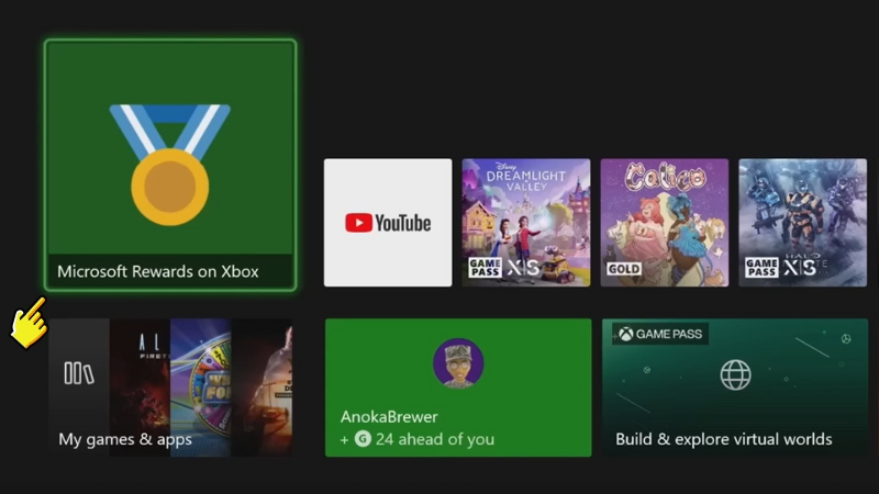 Tích lũy điểm bằng Xbox