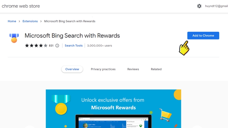 Cài đặt Extension Microsoft Rewards