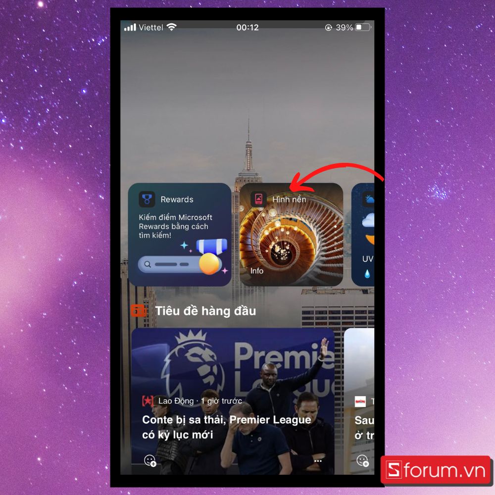 Cách save ảnh từ Bing AI trên iOS để làm hình nền- Bước 1 