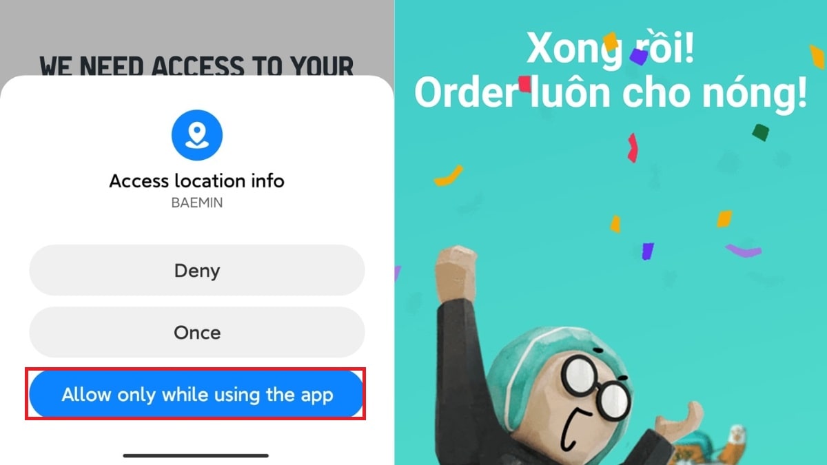 Hướng dẫn cách đăng ký BAEMIN miễn phí bước 2