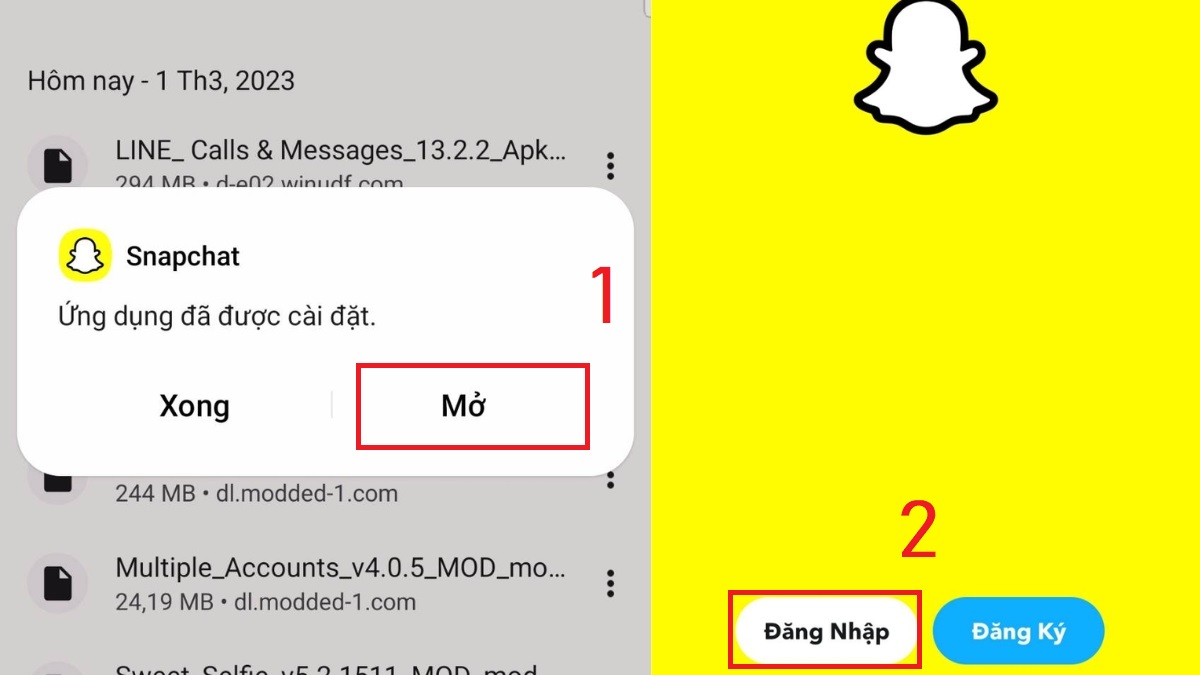 Cách tải Snapchat APK trên Android bước 4