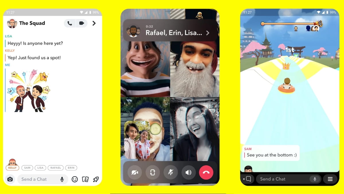 Tính năng nổi bật của Snapchat app