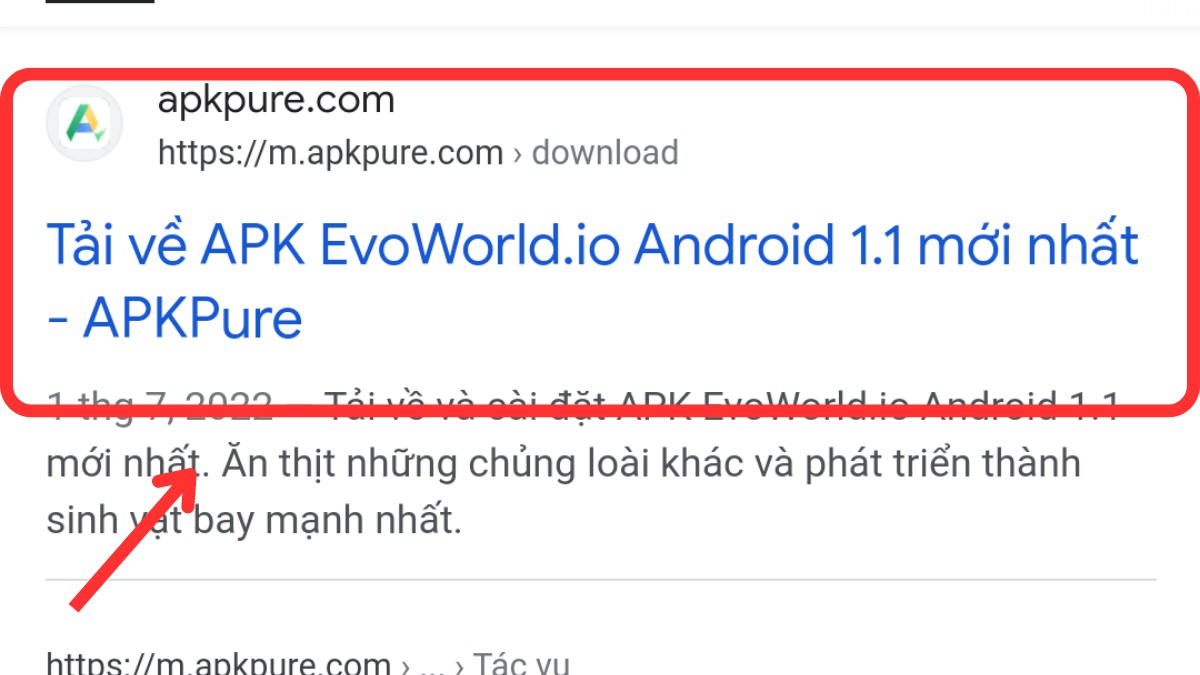 Tải Evoworld.io APK trên APKpure bước 2