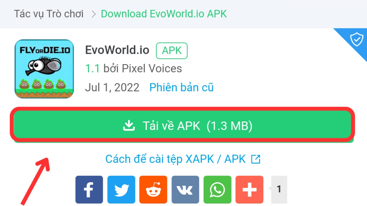 Tải Evoworld.io APK trên APKpure bước 3