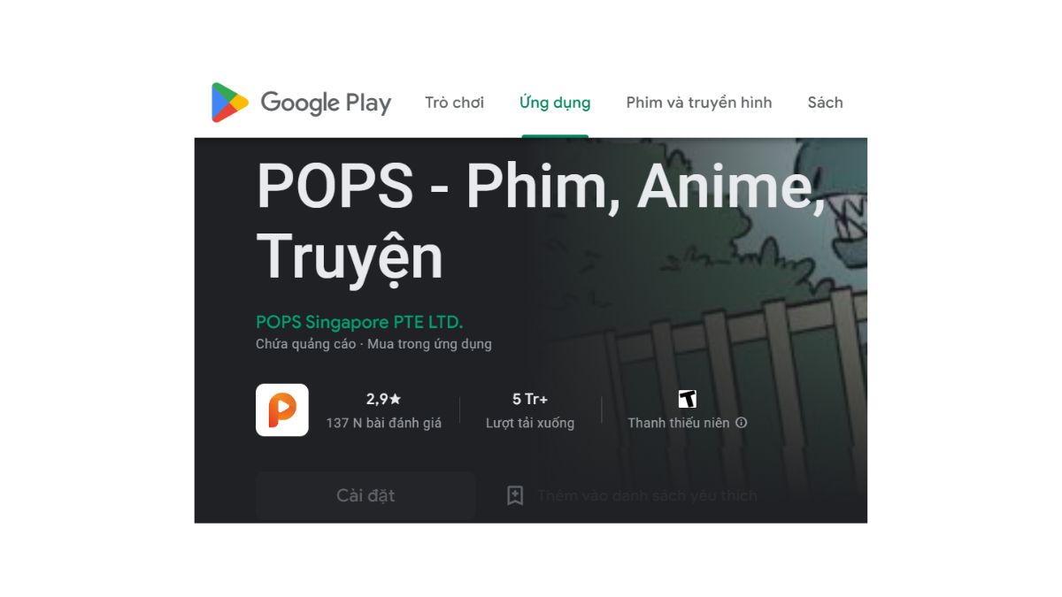Cách tải POPS trên Android bước 1