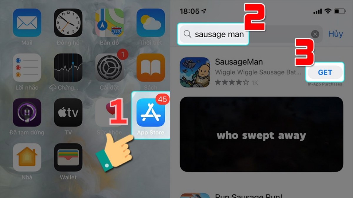 Cách tải Sausage Man trên điện thoại IOS bước 6