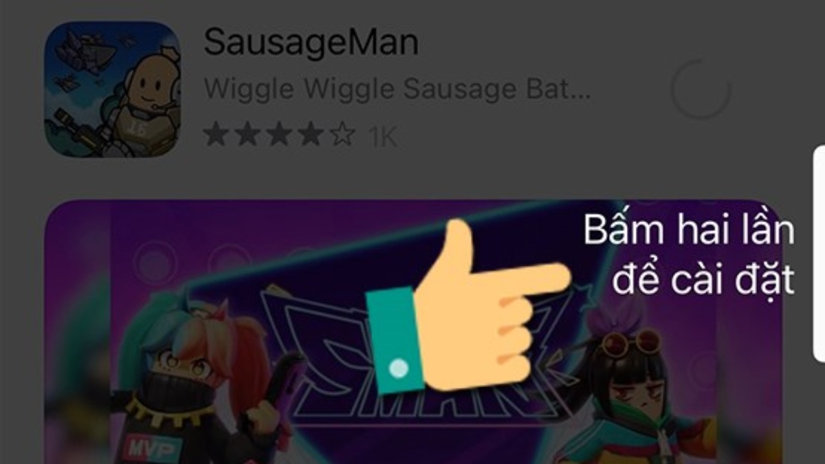 Cách tải Sausage Man trên điện thoại IOS bước 7