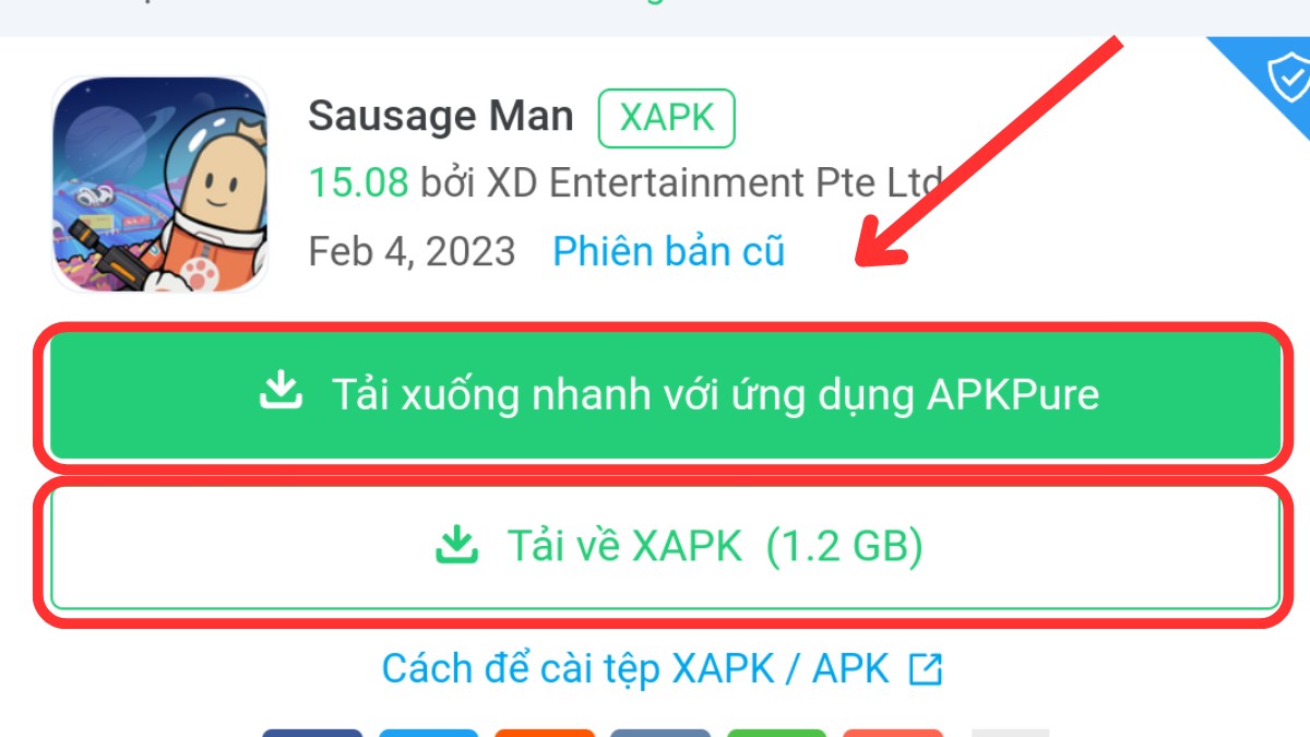 Cách tải Sausage Man trên điện thoại Android bước 4
