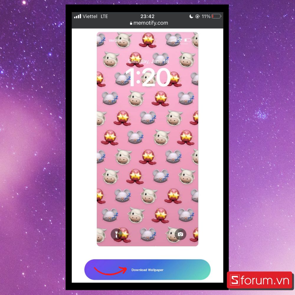 Cách tạo hình nền iPhone- Bước 3 