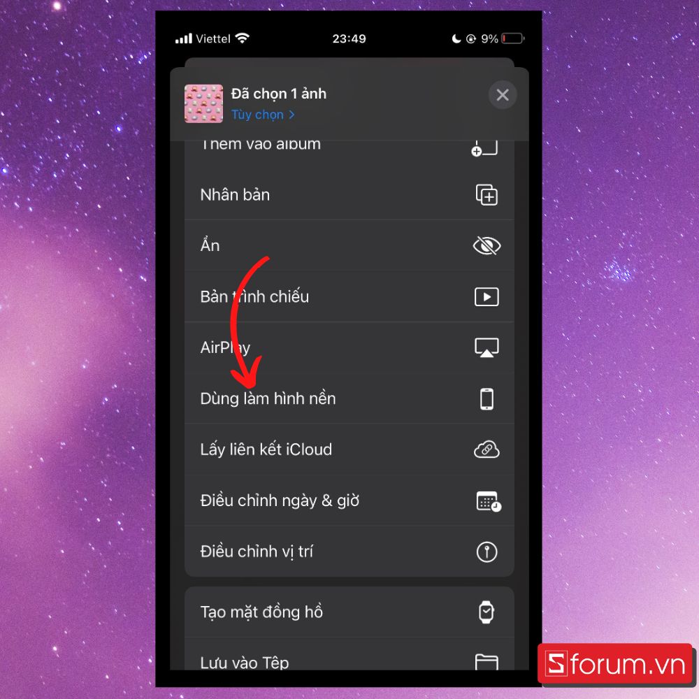Cách tạo hình nền iPhone- Bước 6 