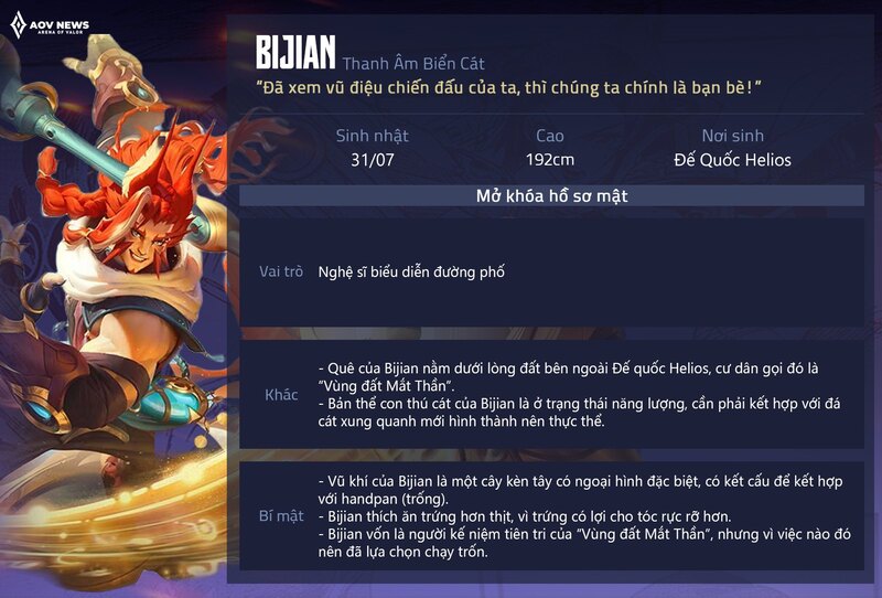 Thông tin tướng mới Bijian LQM