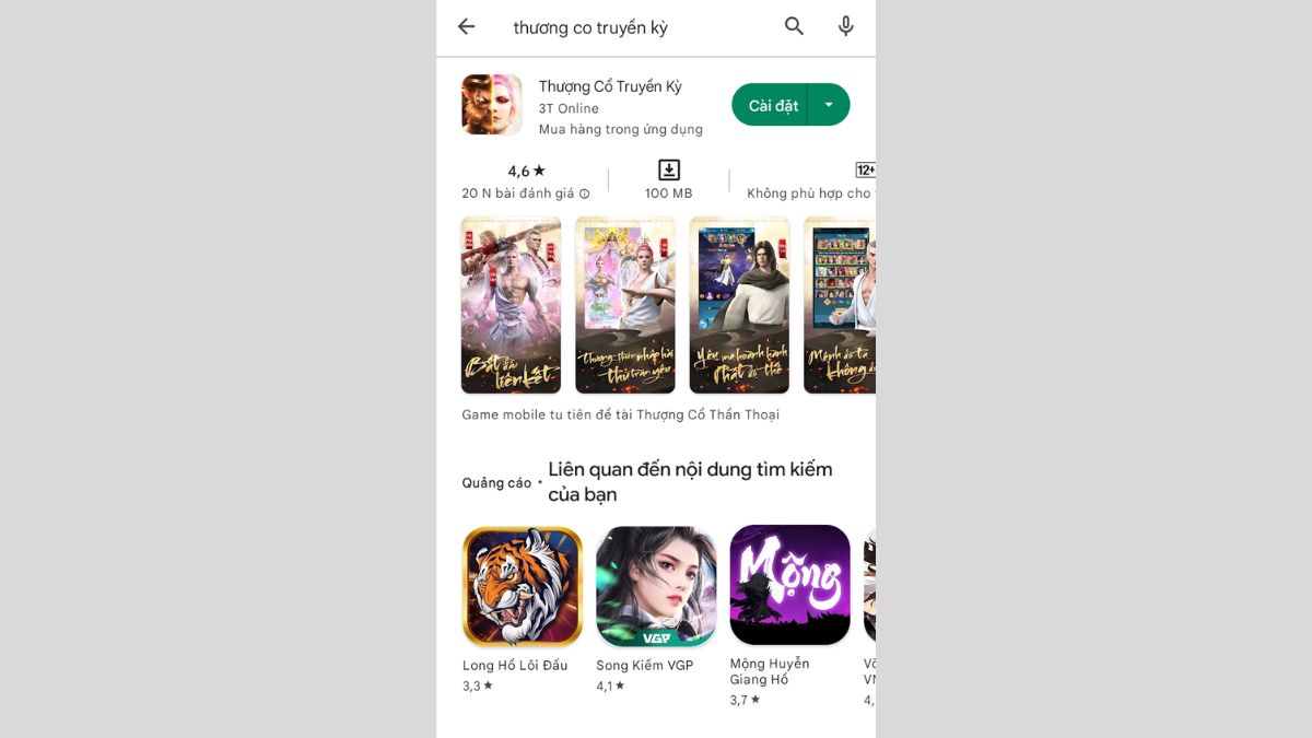 Hướng dẫn cách tải Thượng Cổ Truyền Kỳ trên Android