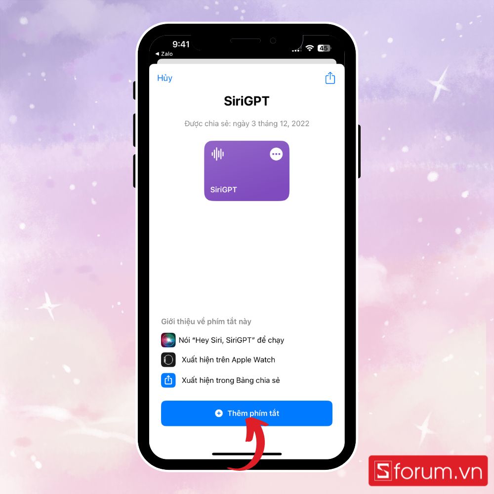 Tích hợp ChatGPT với Siri - Bước 3.1