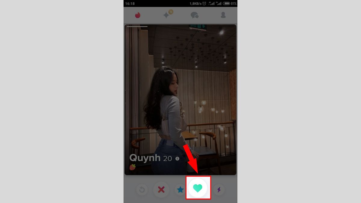 Cách nhắn tin trên Tinder