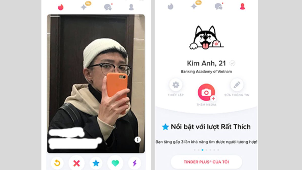 Cách đổi tên Tinder