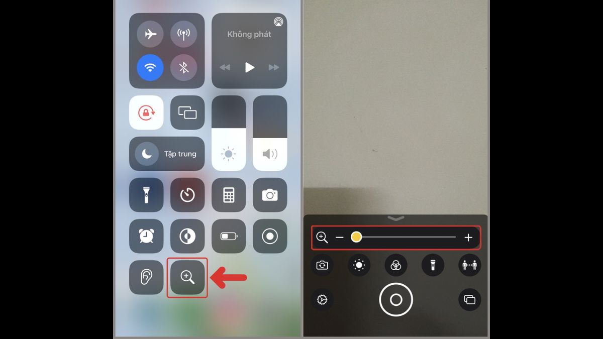 tính năng kính lúp trên camera iphone