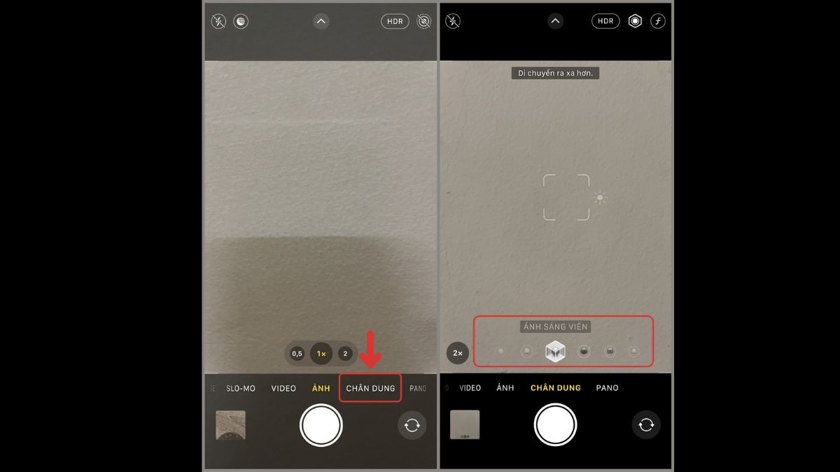 Hiệu ứng ảnh sáng khi chụp chân dung (Portrait) trên camera iphone