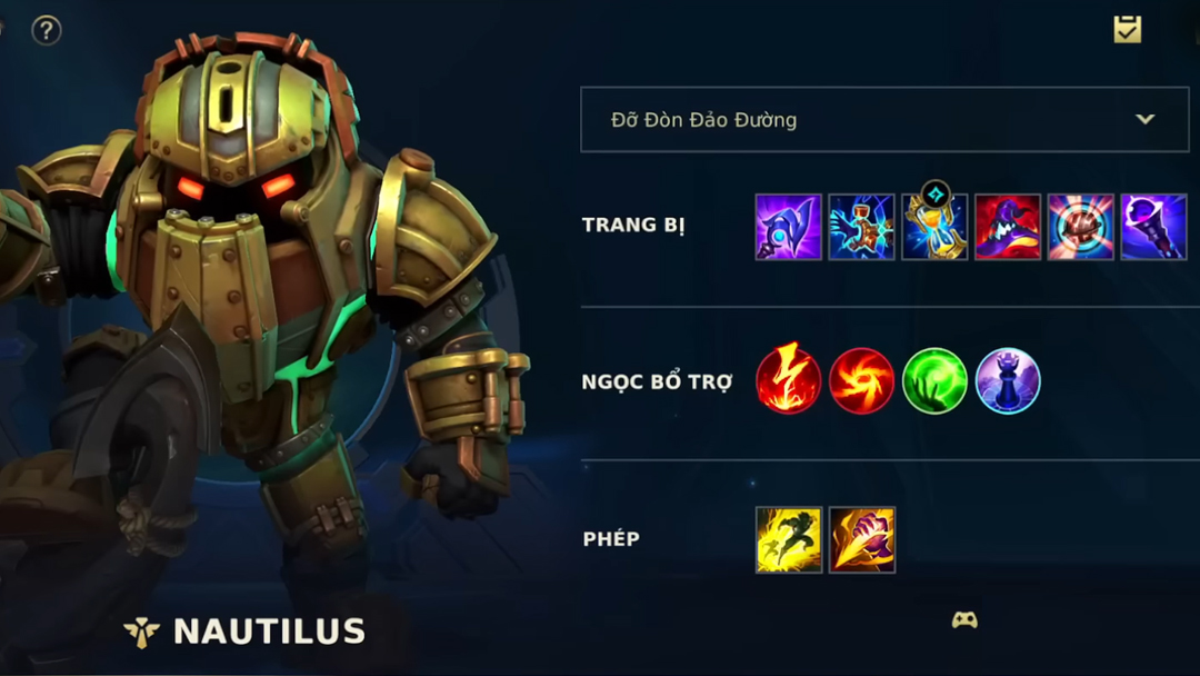 Tốc Chiến Nautilus đi rừng full sát thương phép