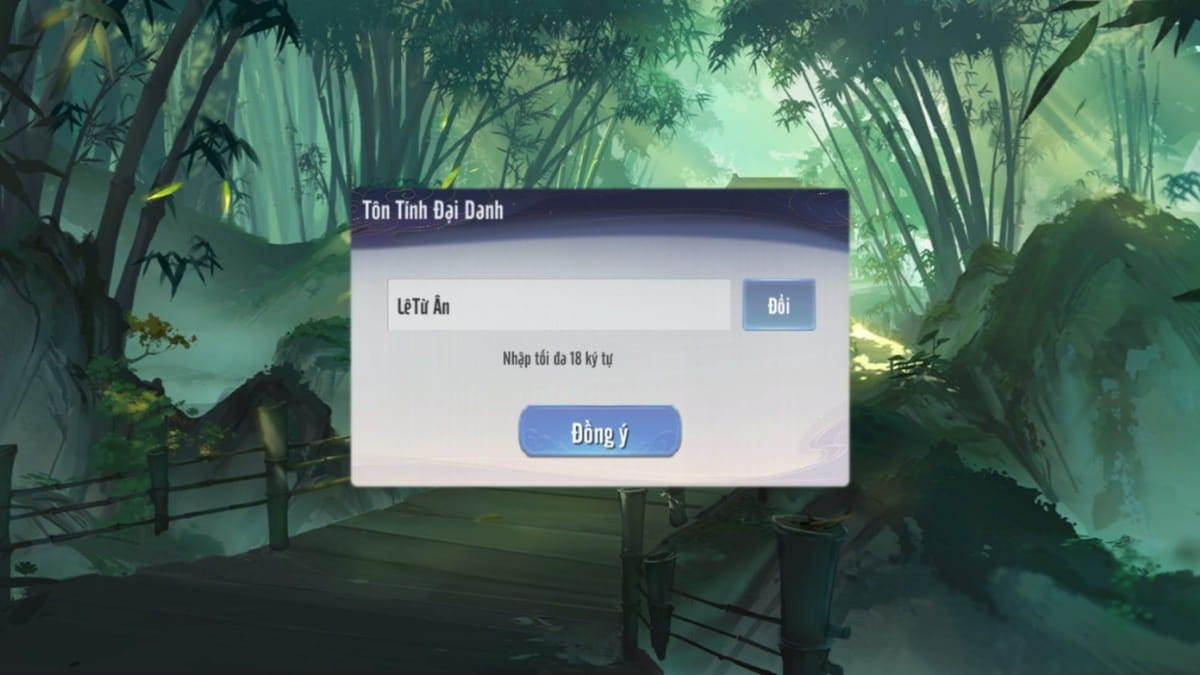 Đặt tên cho tài khoản game