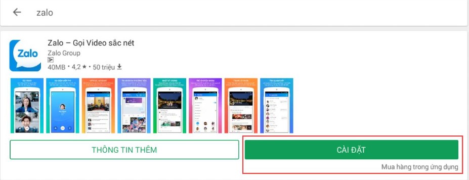 Tải Zalo về Noxplayer 