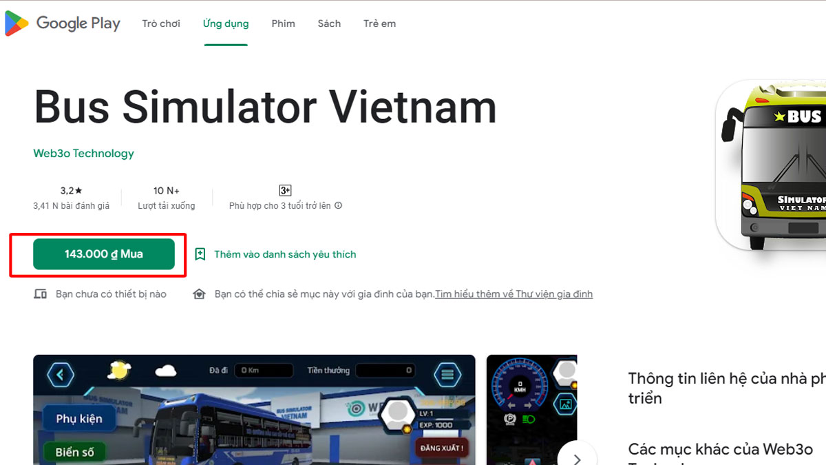 Cách tải Bus Simulator Vietnam trên điện thoại Androidbước 2