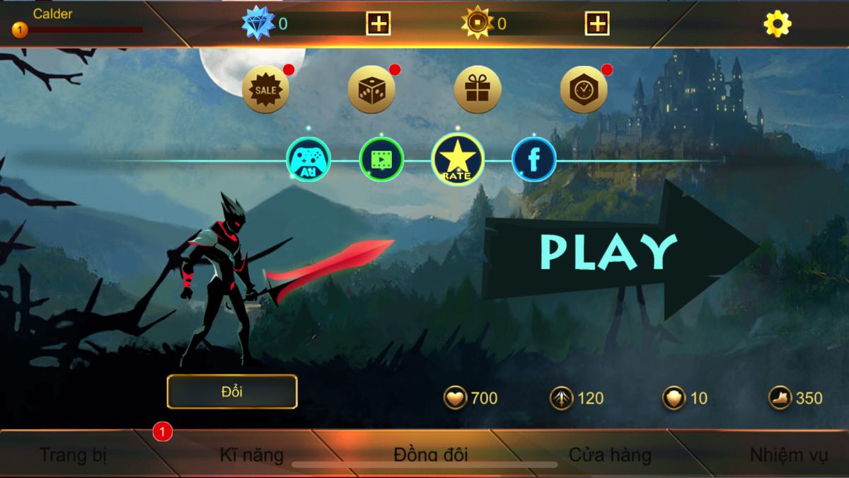 Cách tải Shadow Fighter trên điện thoại iOS bước 2