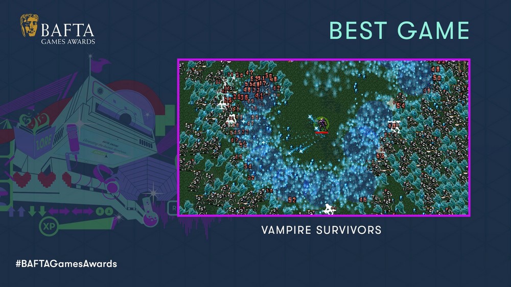 Vampire Survivors giành giải thưởng The Best Game tại 2023 BAFTA Games Awards
