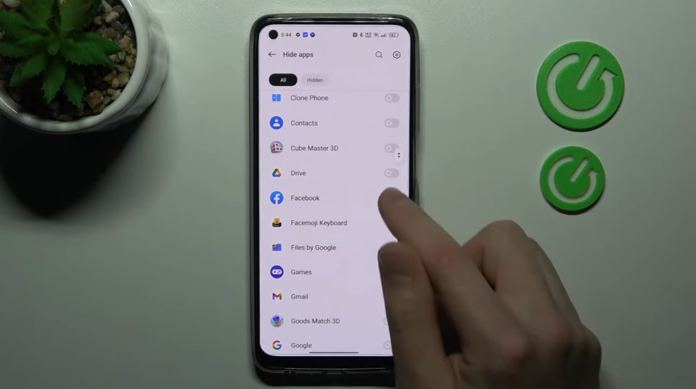 Cách ẩn ứng dụng trên Realme nhanh chóng Bước 4.1
